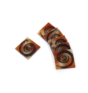 Σετ 6 σουβέρ 9 εκ.  Moda Mostra Spiral
