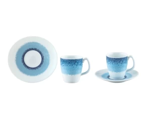 Φλυτζάνι πιατάκι καφέ 100 ml πορσελάνη Ionia Apeiron Blue 