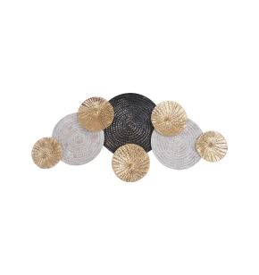 ΜΕΤΑΛΛΙΚΟ ΔΙΑΚΟΣΜΗΤΙΚΟ ΤΟΙΧΟΥ 558 ΧΡΥΣΟ-ΓΚΡΙ-ΜΠΕΖ 85*6.5*40εκ Fylliana 161-00-031