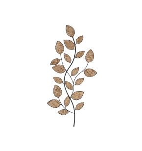 ΔΙΑΚΟΣΜΗΤΙΚΟ ΤΟΙΧΟΥ ΜΕΤΑΛΛΙΚΟ ΜΠΕΖ ΜΕ ΦΥΛΛΑ ΑΠΟ ΨΑΘΑ 43,5Χ91ΕΚ Espiel ICY126