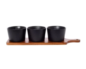 Βάση 39.5 εκ. με 3 μπολ για ντιπ Cryspo Trio 65.000.215