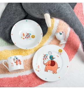 Παιδικό σετ φαγητού 4 τμχ πορσελάνη SPtableware Elephant