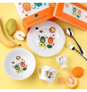Παιδικό σετ φαγητού 4 τμχ πορσελάνη SPtableware Froggy
