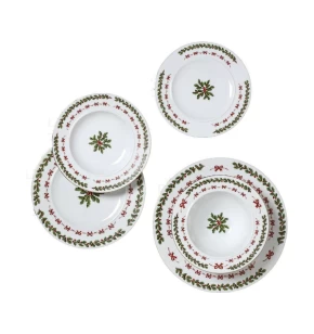 Σετ πιάτα φαγητού 20 τμχ χριστουγεννιάτικα Cryspo Trio Noel 