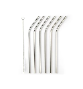 Σετ 6 ανοξείδωτα καλαμάκια και βούρτσα καθαρισμού Taylors XKG004S