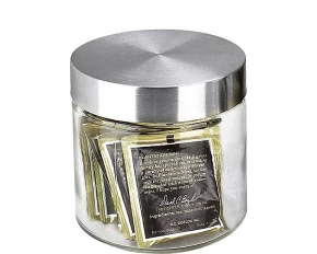 Γυάλινο δοχείο κουζίνας 850 ml με inox καπάκι Sinoglass 9209004