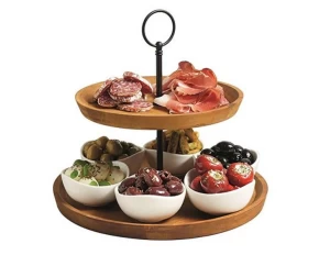 Ξύλινη εταζέρα - σετ σερβιρίσματος 25 x 24 εκ. Kitchen Craft Artesa