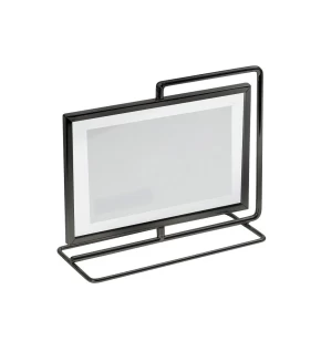 Κορνίζα Μεταλλική Περιστρεφόμενη Μαύρη 2 Όψεων 10×15 cm Espiel FAM584