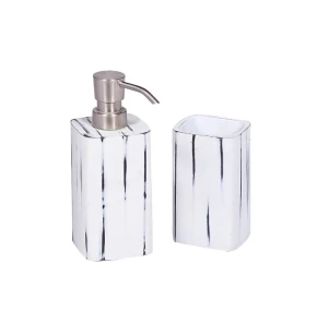 Κεραμικό σετ μπάνιου 2 τμχ Marva Stripes 483052