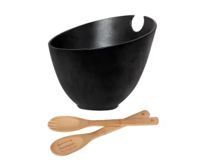 Σαλατιέρα πορσελάνη 24 x 20 εκ. Cryspo Trio Nero matt 47.600.91