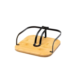Χαρτοπετσετοθήκη μέταλλο με bamboo 20 χ 20 χ 7 εκ. Estia 01-13202