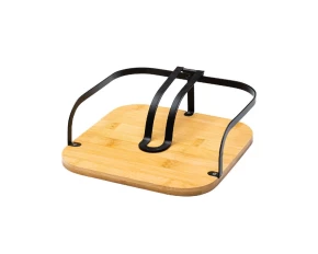 Χαρτοπετσετοθήκη μέταλλο με bamboo 20 χ 20 χ 7 εκ. Estia 01-13202