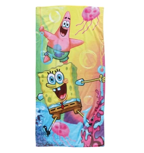 ΠΕΤΣΕΤΑ ΘΑΛΑΣΣΗΣ SPONGEBOB 70Χ140 5867 ΓΑΛΑΖΙΟ, ΚΙΤΡΙΝΟ, ΡΟΖ