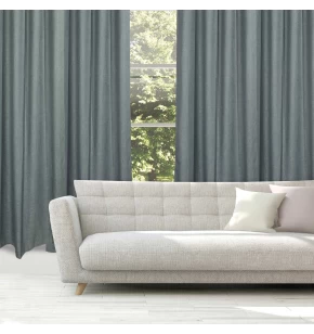 DAS HOME ΚΟΥΡΤΙΝΑ ΜΕ ΚΡΙΚΟΥΣ 140Χ270 2245 ΓΚΡΙ ΣΚΟΥΡΟ