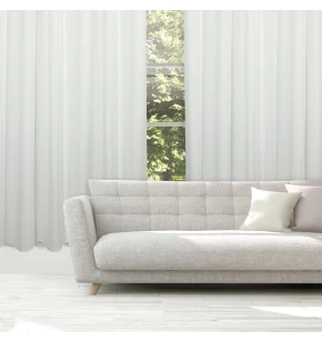 DAS HOME ΚΟΥΡΤΙΝΑ ΜΕ ΚΡΙΚΟΥΣ 140Χ270 2233 ΛΕΥΚΟ