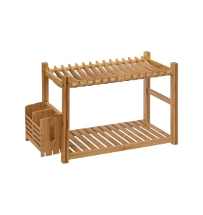 Ξύλινη πιατοθήκη bamboo 53 x 33 x 24.7 εκ. 5Five 189749