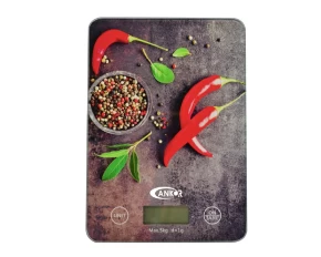 Γυάλινη ψηφιακή ζυγαριά 5 kg Ankor 822256