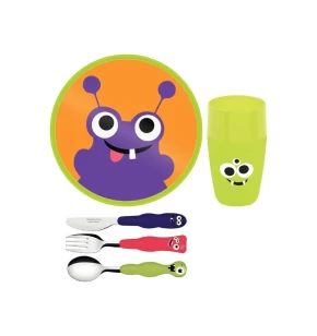 Παιδικό σετ φαγητού 5 τμχ πλαστικό-ανοξείδωτοTramontina 23797/001