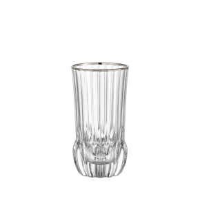 Σετ 6 κρυστάλλινα ποτήρια σωλήνα 400 ml RCR Adagio Platin