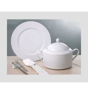 Σετ πιάτα 72 τμχ. Cryspo Trio Polo White