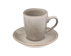 Φλυτζάνι πιατάκι stoneware 90 ml Secret De Gourmet 188417B