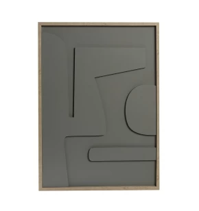 ΠΙΝΑΚΑΣ ΣΕ 3D ΚΑΜΒΑ ΓΚΡΙ PVC/MDF 70Χ50ΕΚ Espiel FAL109