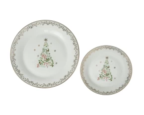 Σετ πάστας 7 τμχ πορσελάνη Xmas Idea Home 49104