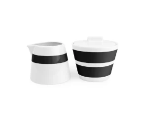 Σετ ζαχαριέρα γαλατιέρα πορσελάνη Salt&Pepper Stripes 802144