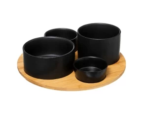 Ορντεβιέρα bamboo & stoneware 33.5x10 εκ. Secret De Gourmet 176917