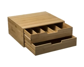 Βάση μηχανής & 2 συρτάρια για κάψουλες bamboo 5Five 179601