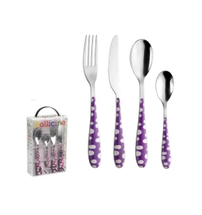 Σετ μαχαιροπήρουνα 24 τμχ Pintinox Bollicine Viola