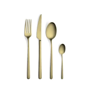 Σετ ανοξείδωτα μαχαιροπήρουνα 75 τμχ Cristema Tokyo Gold Matte