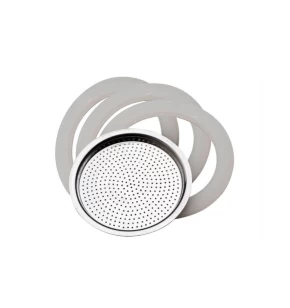 Ανταλλακτικό φίλτρο & 3 λάστιχα σιλικόνης μπρίκι Pedrini Steel 10t