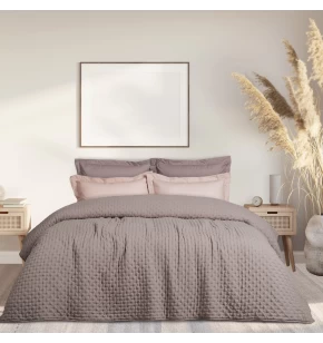 DAS HOME ΚΟΥΒΕΡΛΙ ΜΟΝΟ HAPPY 9628 ΛΙΛΑ ΣΚΟΥΡΟ