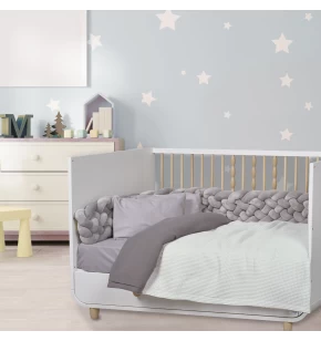DAS BABY ΚΟΥΒΕΡΤΑ 80X110 RELAX 4882 ΓΚΡΙ ΑΝΟΙΧΤΟ, ΓΚΡΙ ΣΚΟΥΡΟ