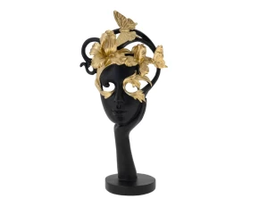 Διακοσμητική μάσκα πρόσωπο 15,5χ9χ29,7 εκ. Zen Collection 49531