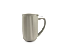 Κούπα τσαγιού stoneware 600 ml με φίλτρο και καπάκι Salt & Pepper 890036
