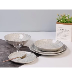 Σετ πιάτα φαγητού 20 τμχ inglaze stoneware Cryspo Trio Poplin