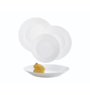 Σετ πιάτα 18 τμχ Luminarc Harena White L3270