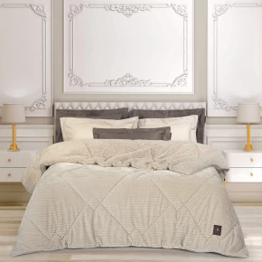 GREENWICH POLO CLUB ΚΟΥΒΕΡΤΟΠΑΠΛΩΜΑ ΥΠΕΡΔΙΠΛΟ SHERPA 3482 IVORY