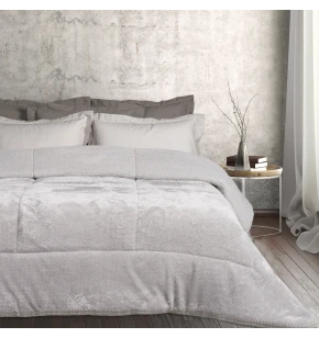 DAS HOME ΚΟΥΒΕΡΤΟΠΑΠΛΩΜΑ SHERPA ΜΟΝΟ 1182 ICE GREY