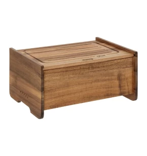 Ξύλινη ψωμιέρα 36.5χ26χ18.2 εκ. & ξύλο κοπής 5Five 203012