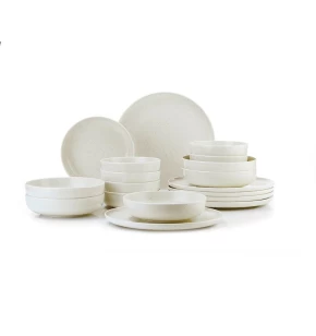 Σετ πιάτα φαγητού 18 τμχ  πορσελάνη Kütahya Moderna Beige 720161