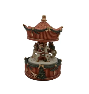 Carousel vintage αλογάκι-Άγιος με μουσική 11χ17 εκ. Marva 136070
