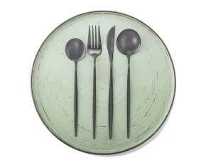 Σετ ανοξείδωτα μαχαιροπήρουνα 24 τμχ SP tableware Sienna Black 40010701
