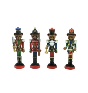 Πολυεστερική φιγούρα Xmas Nutcracker 7x6x20 εκ. Marva 856005 4 σχέδια
