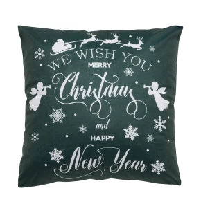 DAS HOME CHRISTMAS ΜΑΞΙΛΑΡΙ ΦΙΓΟΥΡΑΣ 45X45 0771 GREEN