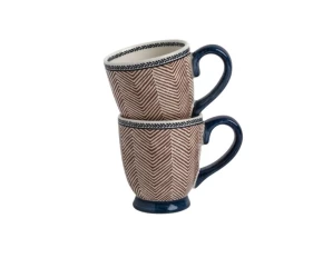 Σετ 2 κούπες 200 ml stoneware Laure Aslhey Hedingham 184177