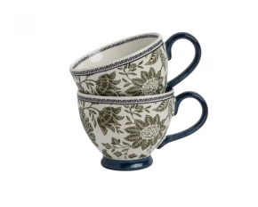 Σετ 2 κούπες XL stoneware 430 ml Laura Ashley Hedingham 184184