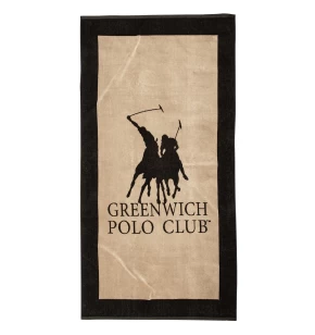 GREENWICH POLO CLUB ΠΕΤΣΕΤΑ ΘΑΛΑΣΣΗΣ 90Χ180 4020 BLACK, TAUPE